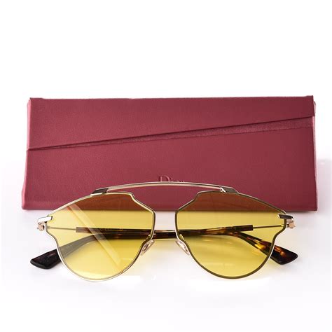 CHRISTIAN DIOR So Real Pop Sunglasses Yellow